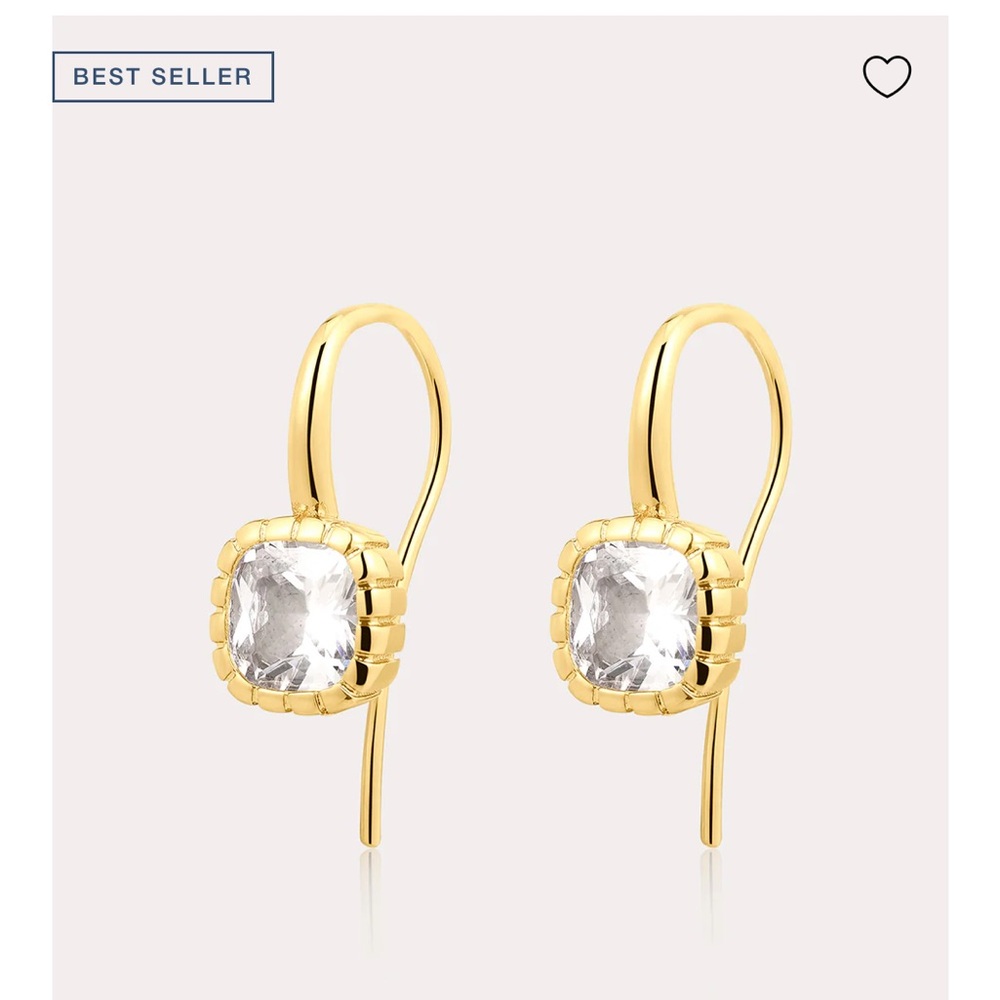 Luv AJ THE CLASSIQUE CUSHION HOOK EARRINGS